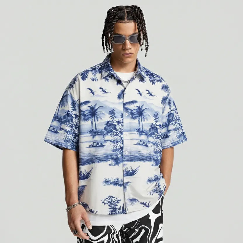 CAMISA SPNR PLAYA AZUL