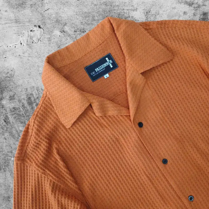 CAMISA SPNR GALLETA NARANJA