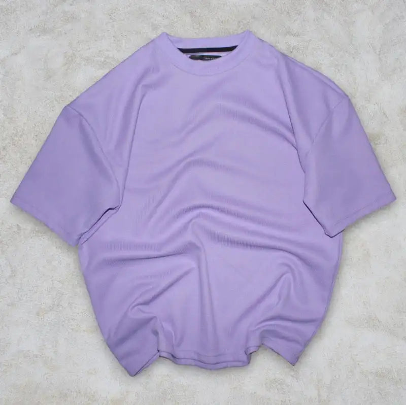 CAMISETA OVERSIZE CONJUNTO LILA ALTO GRAMAJE