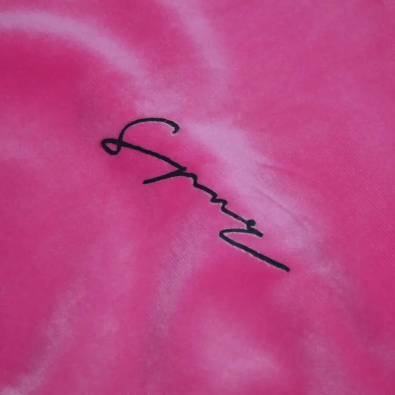 CAMISETA OVERSIZE SPNR TERCIOPELO ROSA 250GR