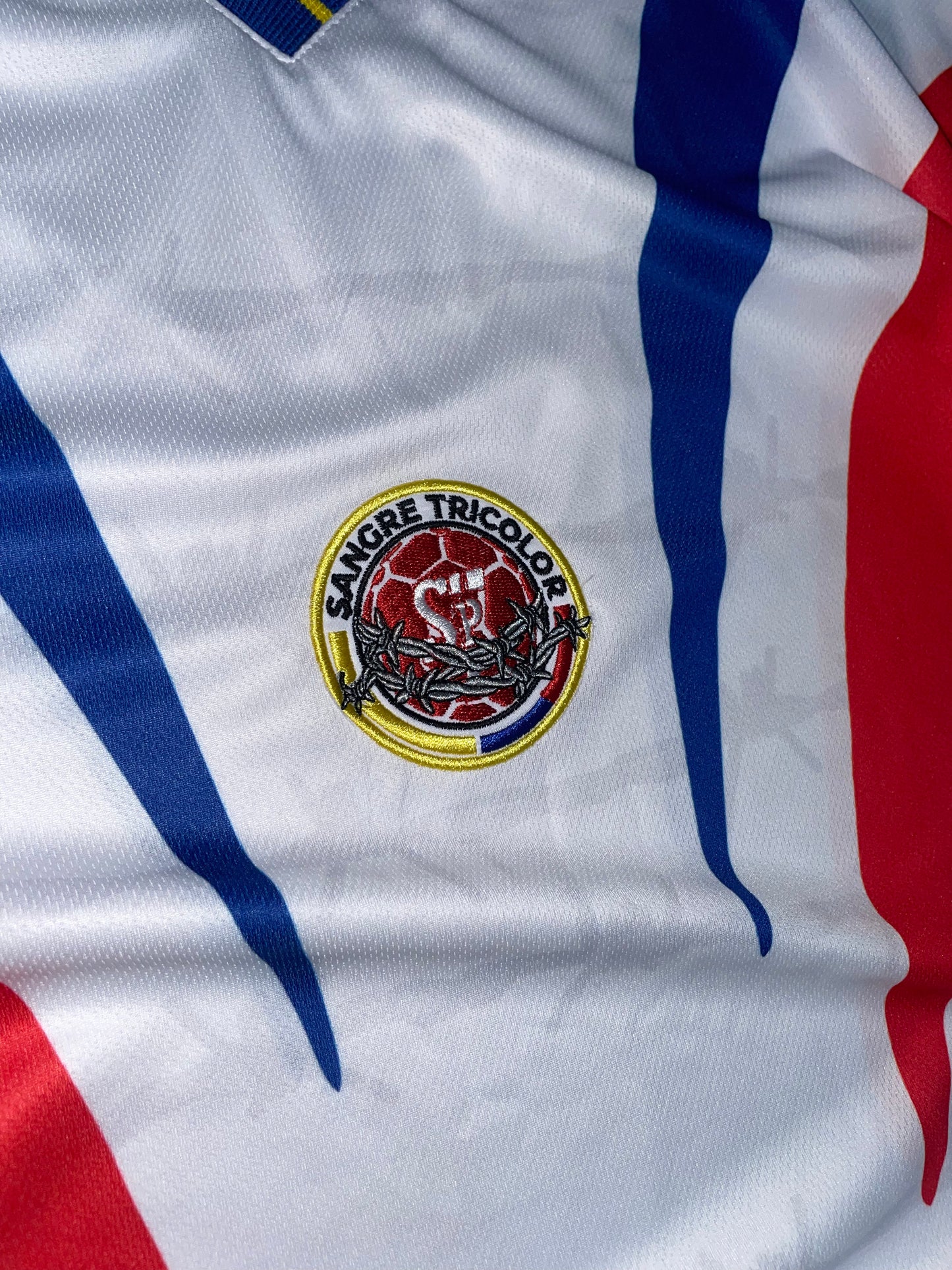 CAMISETA SPNR FUTBOL COLOMBIA BLANCA