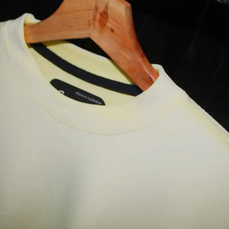 CAMISETA OVERSIZE SPNR TERCIOPELO AMARILLO