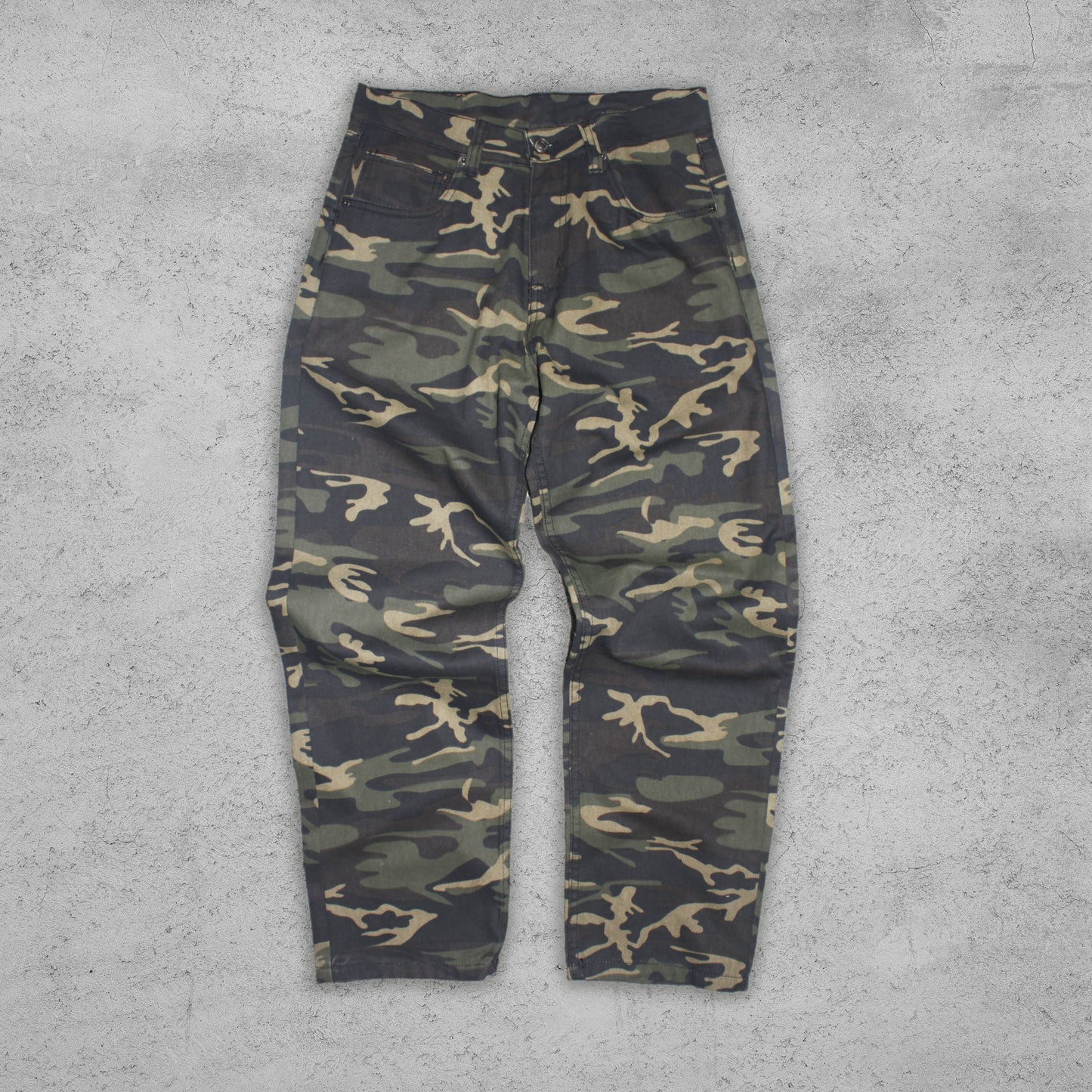 JEAN OVERSIZE MILITAR VERDE