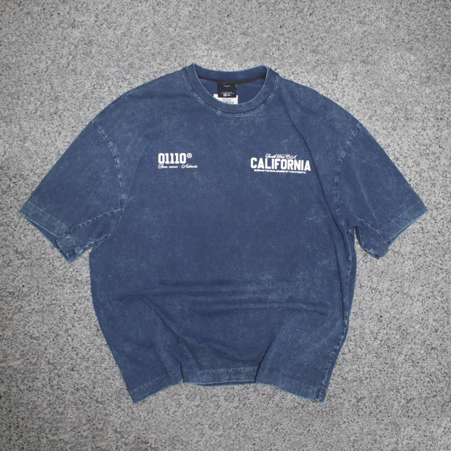 CAMISETA SPNR OVERSIZE ACID WASH AZUL