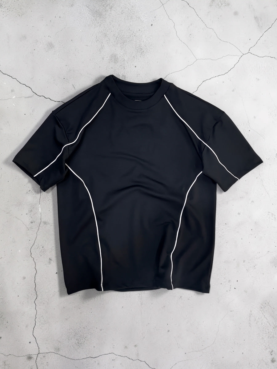CAMISETA OVERSIZE SPNR CORTES NEGRO BASICA