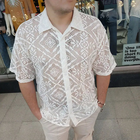 CAMISA SPNR OVERSIZE SPORT MALLA BLANCA