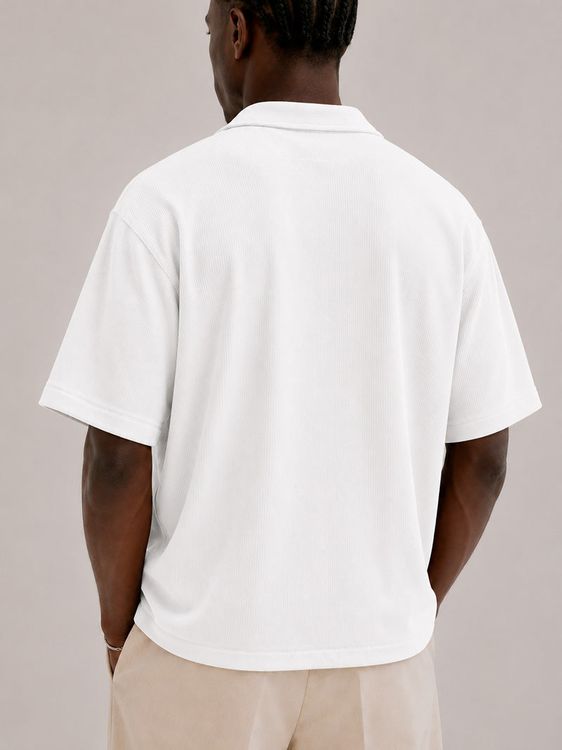 CAMISA WAFLE BLANCA