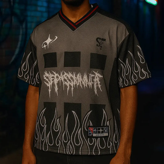 CAMISETA FUTBOL AMERICANO LLAMAS GRIS SEPASSIONNER