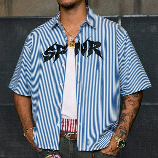 CAMISA SPNR BOXY RAYAS ESCULTURA