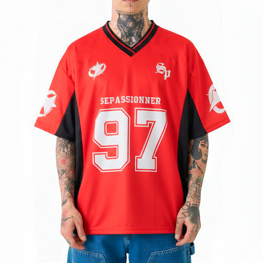 CAMISETA FUTBOL AMERICANO ROJA 97