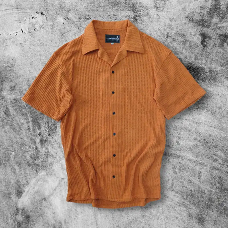 CAMISA SPNR GALLETA NARANJA