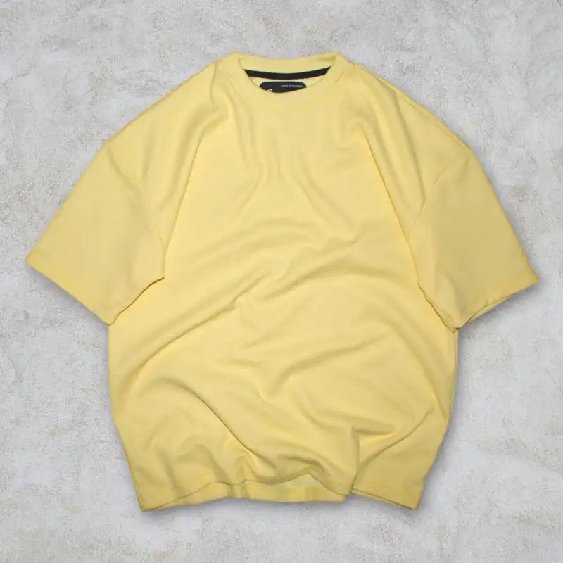 CAMISETA OVERSIZE CONJUNTO AMARILLO ALTO GRAMAJE