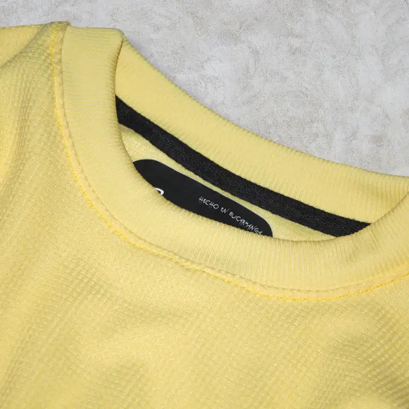 CAMISETA OVERSIZE CONJUNTO AMARILLO ALTO GRAMAJE