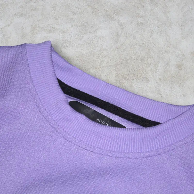 CAMISETA OVERSIZE CONJUNTO LILA ALTO GRAMAJE