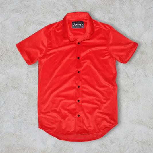 CAMISA SPNRTERCIOPELO ROJO