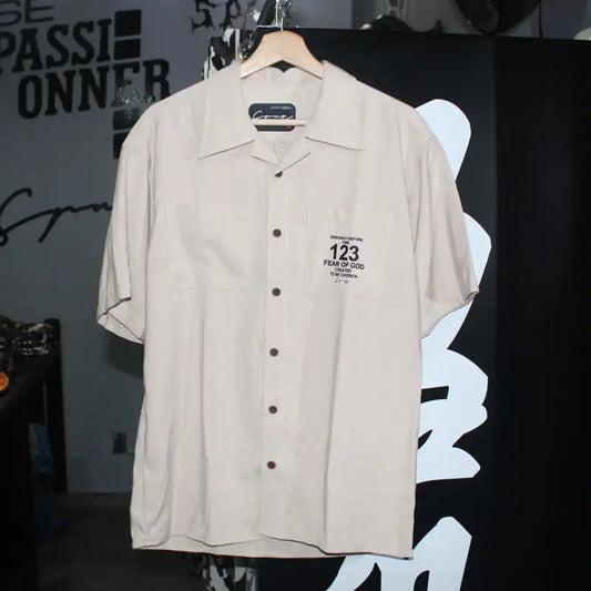 CAMISA SPNR OVERSIZE 123 BEIGE