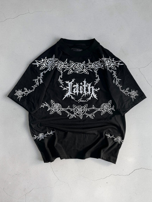 CAMISETA OVERSIZE SPNR FAITH ROSES