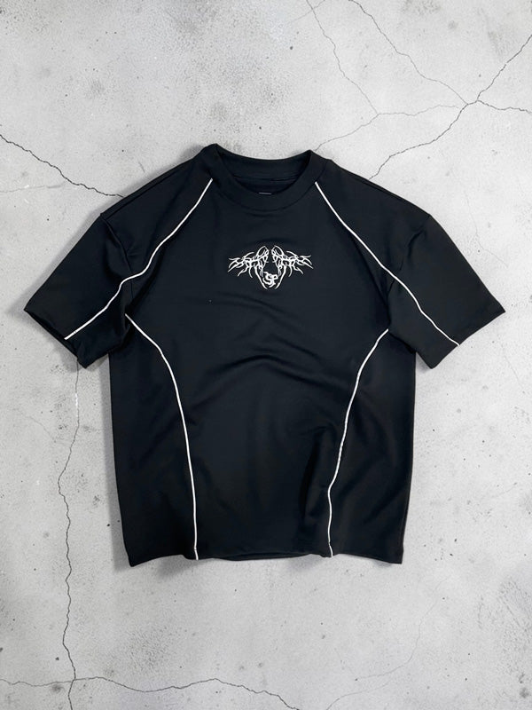 CAMISETA OVERSIZE SPNR CORTES NEGRO