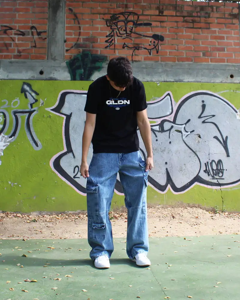 JOGGER BAGGY CARGO AZUL