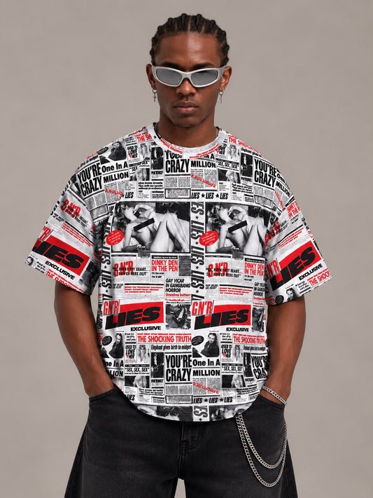CAMISETA OVERSIZE SPNR GN´R LIES