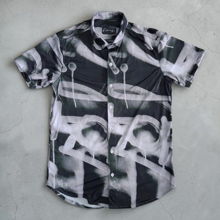 CAMISA SPNR GRAFITI GRIS