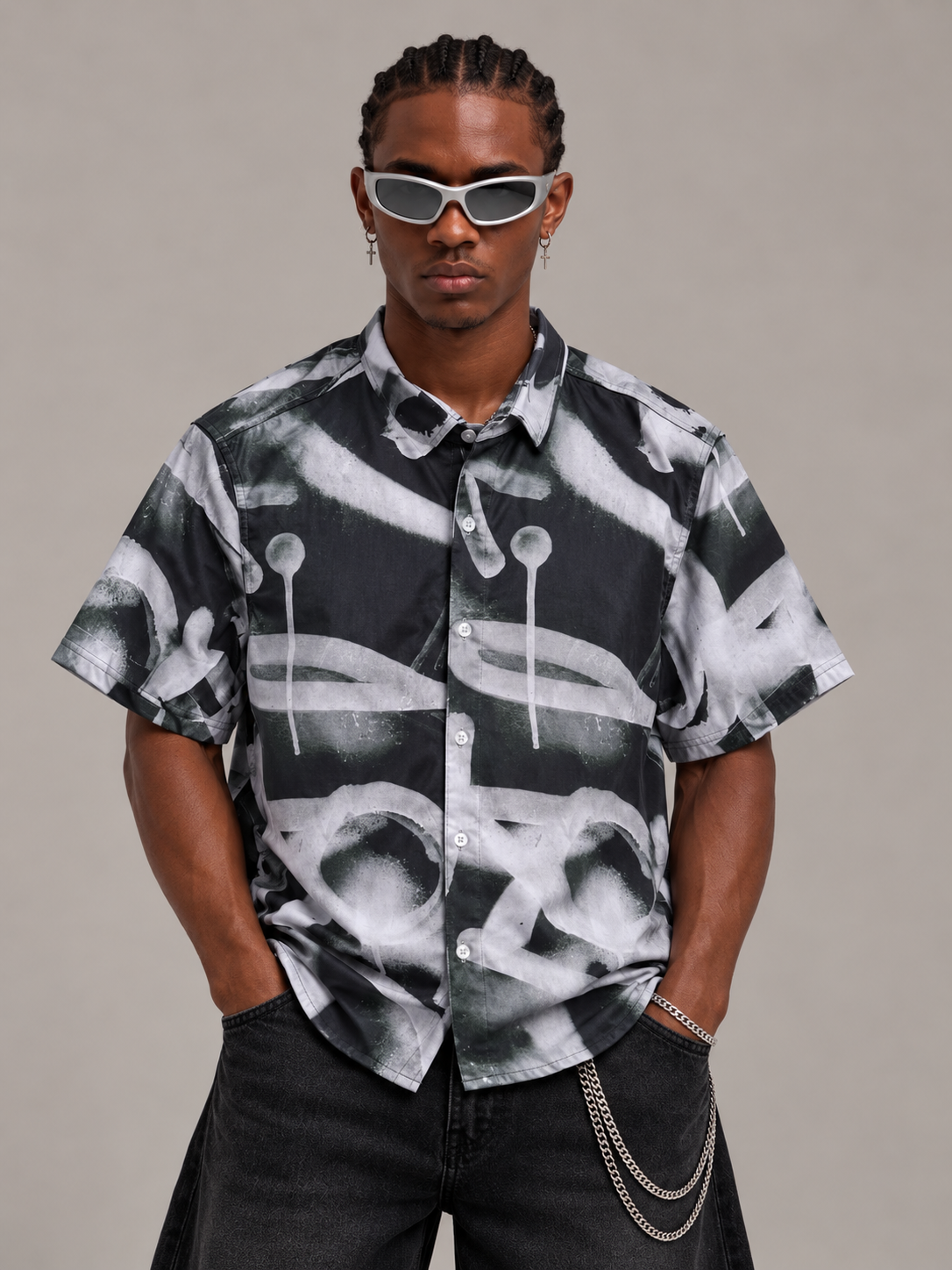 CAMISA SPNR GRAFITI GRIS