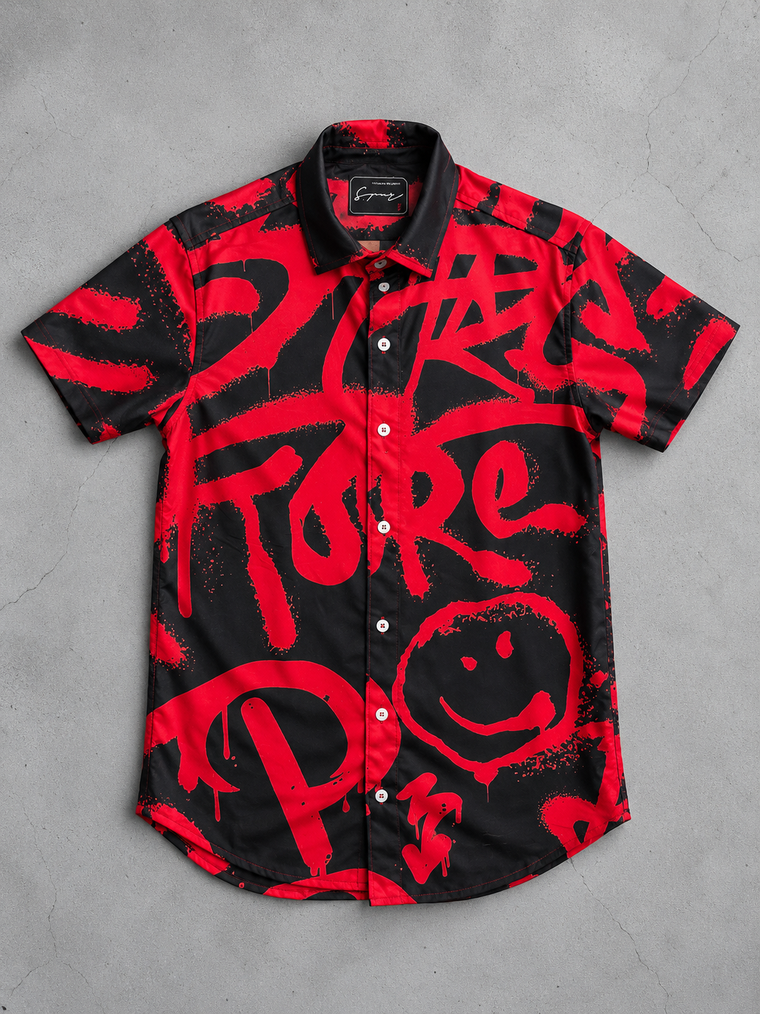 CAMISA SPNR GRAFITI ROJO