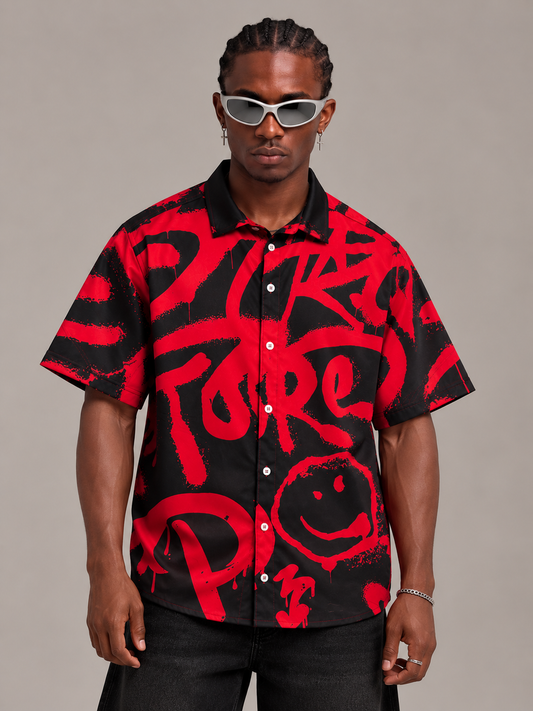 CAMISA SPNR GRAFITI ROJO