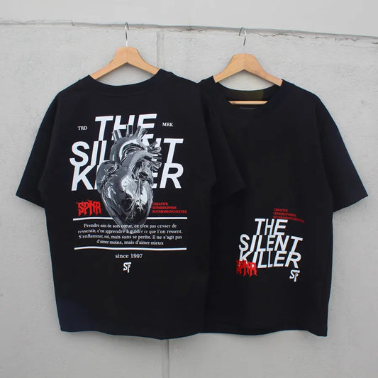 CAMISETA OVERSIZE ALTO GRAMAJE SILENT KILLER