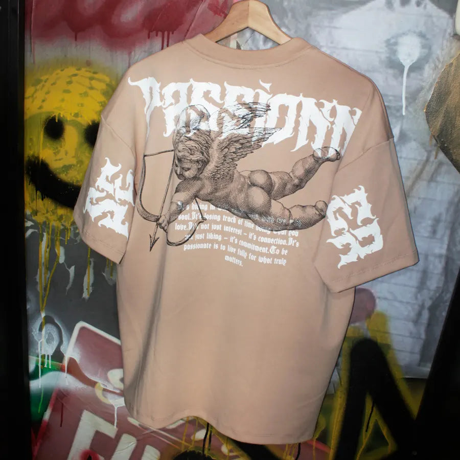 CAMISETA SPNR BOXY FIT CAQUI CUPIDO