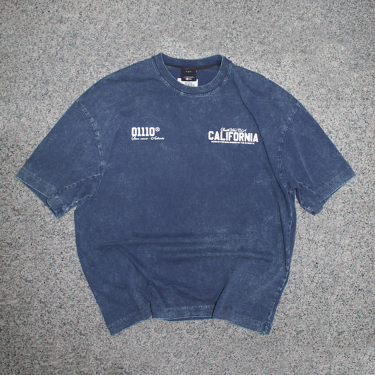 CAMISETA SPNR OVERSIZE ACID WASH AZUL