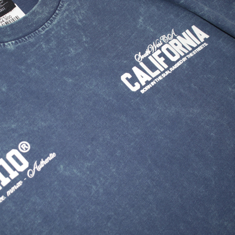 CAMISETA SPNR OVERSIZE ACID WASH AZUL