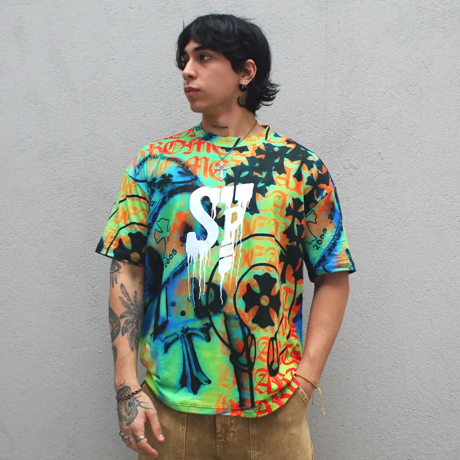 CAMISETA SPNR BOXY GRAFITI