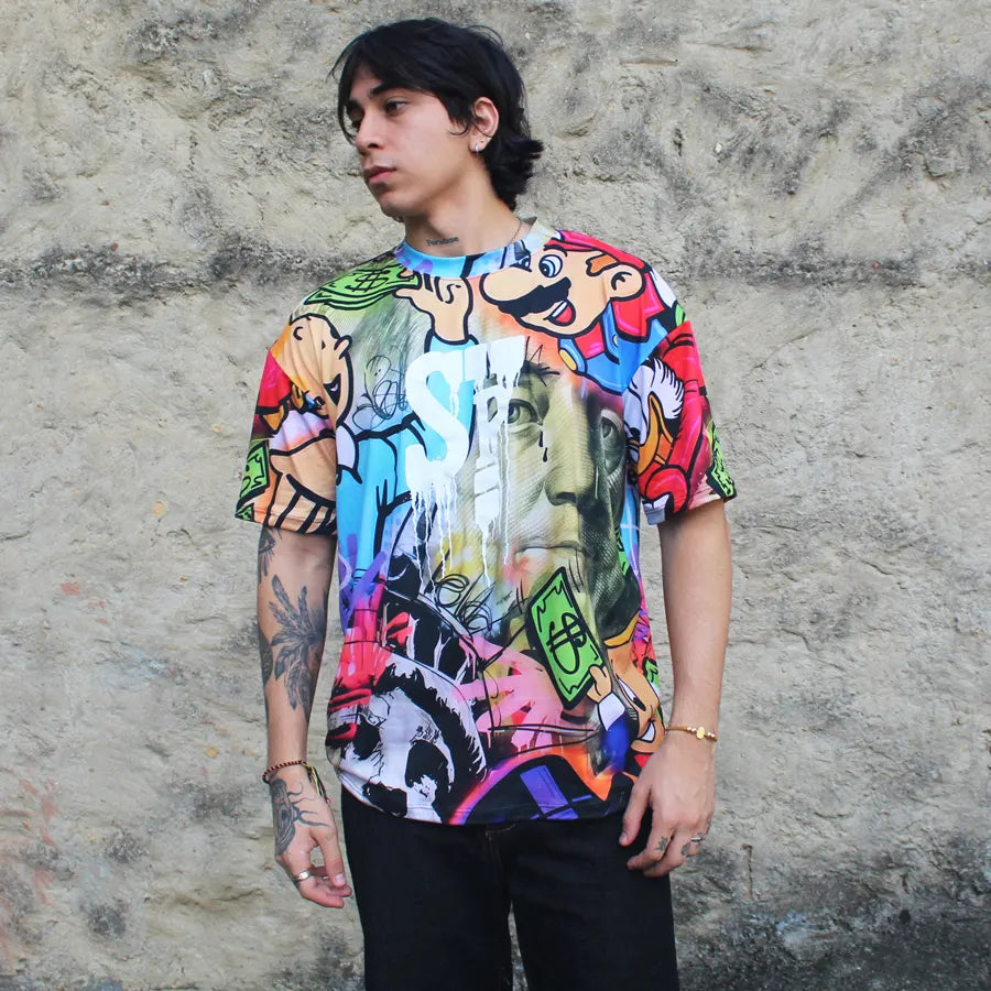 CAMISETA SPNR BOXY MARIO BROS