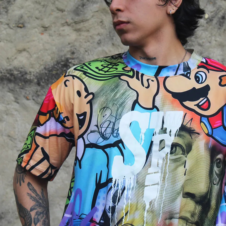 CAMISETA SPNR BOXY MARIO BROS