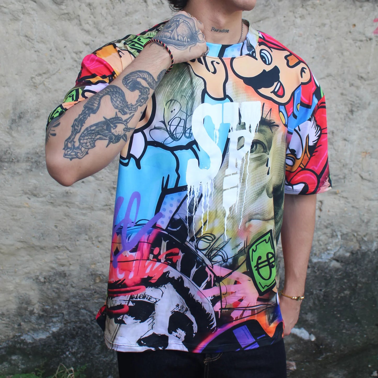 CAMISETA SPNR BOXY MARIO BROS