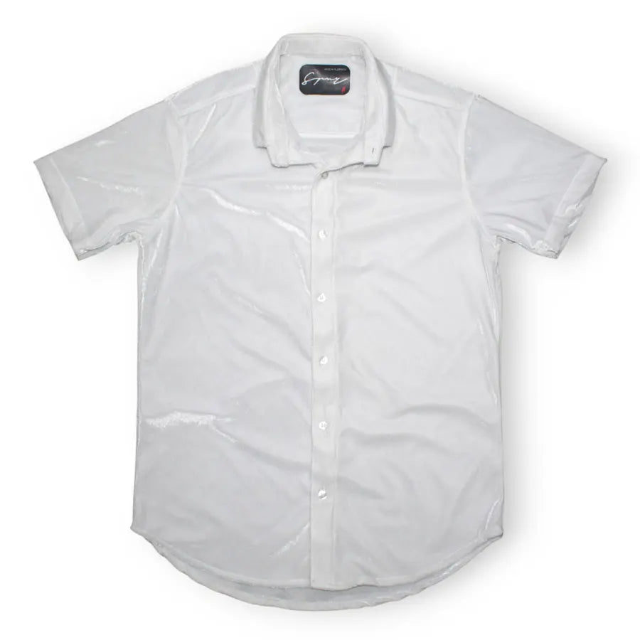 CAMISA SPNR TERCIOPELO BLANCO