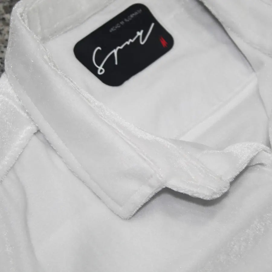 CAMISA SPNR TERCIOPELO BLANCO