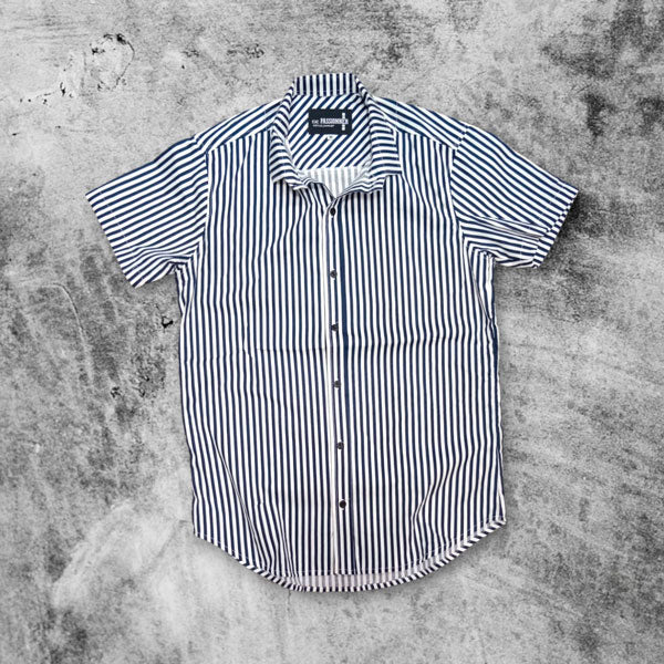 CAMISA SPNR RAYAS AZULES