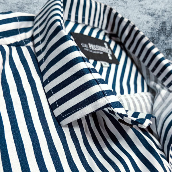 CAMISA SPNR RAYAS AZULES