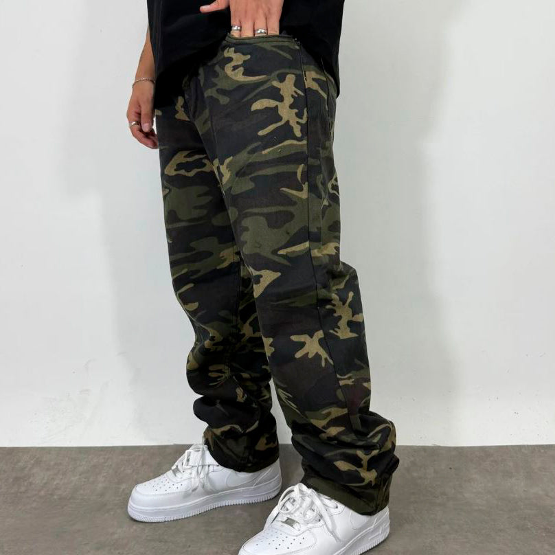 JEAN OVERSIZE MILITAR VERDE