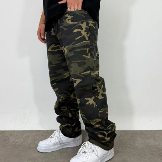 JEAN OVERSIZE MILITAR VERDE